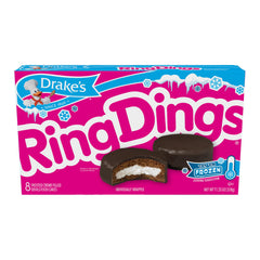 Drake's Coffee Cakes box, tender crumb with coffee glaze for breakfast or snack.