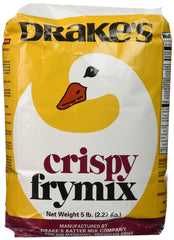 Drake's Crispy Frymix bag ready for quick, golden-brown frying.