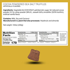 Dream of Truffles cocoa-dusted finish enhances aroma and cocoa notes.