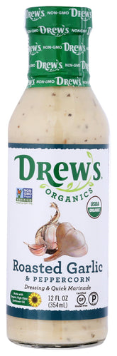 Drew's All Natural dressing bottle for flavorful salads