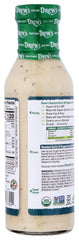 Drew's All Natural dressing used as a veggie dip for savory notes