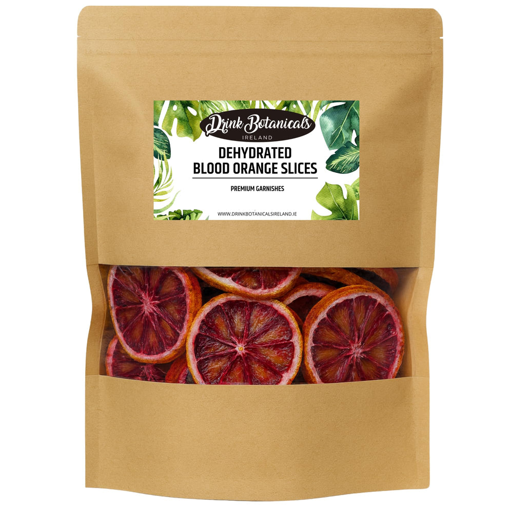 Drink Botanicals Ireland blood orange slices garnish for vibrant cocktails