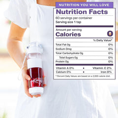 Drink Katy's Berry Tea with whole blueberries for rich cold brew flavor.