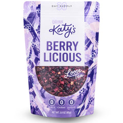 Drink Katy's Berry Tea hibiscus petals evoke bright aroma for hot or cold brew.