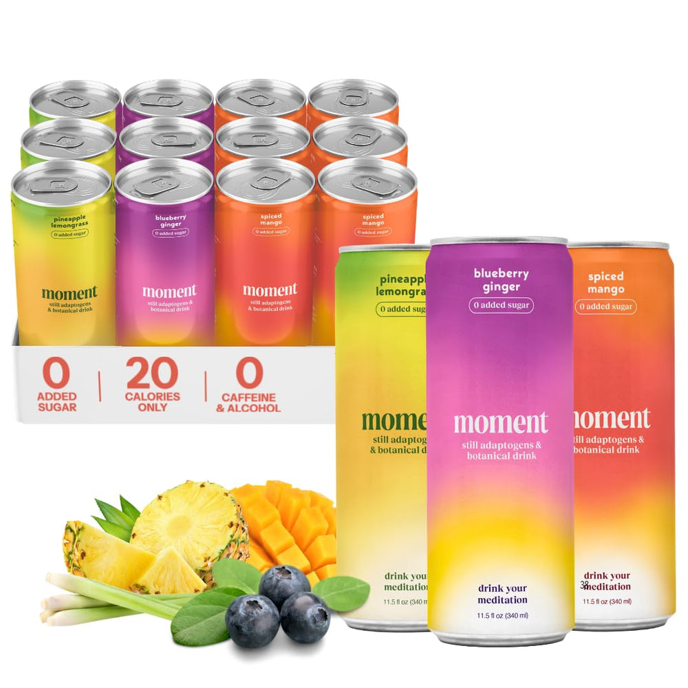 Drink Your Meditation Moment Adaptogen Drink bottle front for on-the-go calm and focus