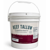 Drip Co Beef Tallow bulk pail with safety seal for secure storage.
