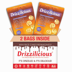 Two 4-ounce portions of Drizzilicious rice cakes for lunches