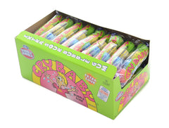 Dubble Bubble Cry Baby Extra Sour Tube box-front image highlighting 36 tubes for easy sharing.