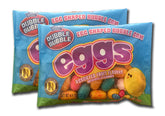 Dubble Bubble Easter Gum Eggs pack with pastel shells, ideal for Easter baskets.