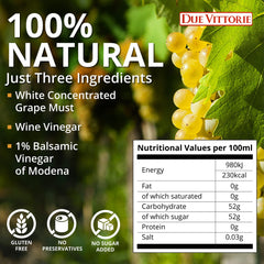 Pouring Due Vittorie Dolceto White Balsamic Dressing over greens to highlight balance.
