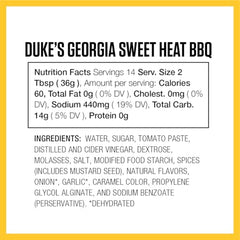 Pour-ready Duke's Georgia Sweet Heat over chicken for a flavorful glaze