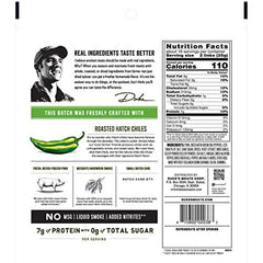 Duke's Shorty Sausages cross-section reveals chunky Hatch chile pieces for bold flavor
