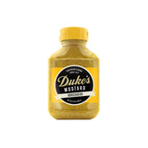 DUKE'S Horseradish Mustard bottle ready for bold sandwiches.