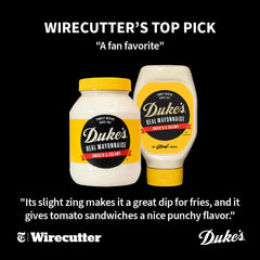 Duke's mayo added to potato salad for tangy richness.