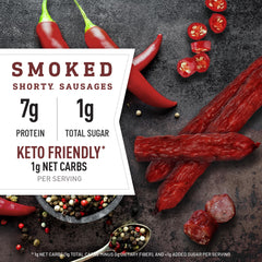 Sausages with hickory smoke aroma from Duke's Shorty Sausages