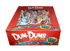 Dum Dums lollipops box-120 offers colorful, family-friendly treats for snacking, gifting, or party favors.