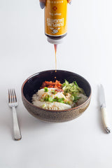 Dumpling Daughter Ginger Soy pours over rice for a quick, zingy finish.