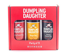 Dumpling Daughter Sichuan sesame soy bottle pouring sauce to elevate dishes.