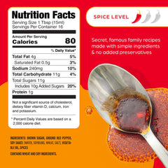 Dumpling Daughter spicy sweet soy label closeup emphasizes premium ingredients