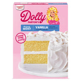 Duncan Hines Dolly Parton Vanilla Cake Mix box front ideal for quick Easter treats