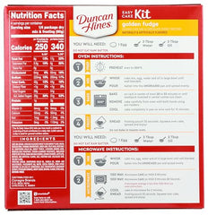 Duncan Hines Easy Cake Kit Golden Fudge Batter — ready-to-make batter for fast baking.