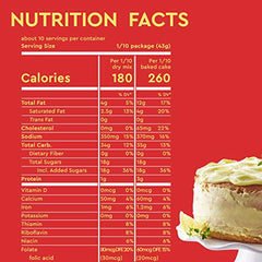 Duncan Hines Lemon Supreme packaging shows ingredients for vibrant lemon flavor.