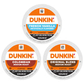 Dunkin Best Sellers variety pack box show six 10-count boxes for family use