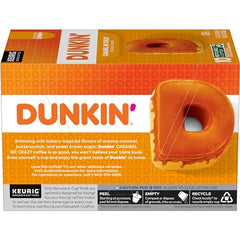 Dunkin Caramel Me Crazy pod in a Keurig brewer for a quick cup