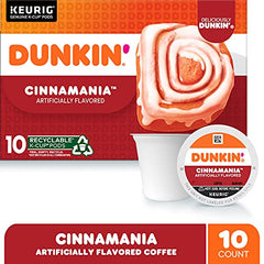 Dunkin Cinnamon Coffee Roll pour into mug shows quick access to a comforting brew
