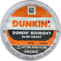 Dunkin Donuts Midnight K-Cups on display ready for quick Keurig mornings.