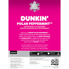 Dunkin Polar Peppermint K-Cup pour offers easy single-serve festive coffee at home.