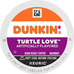 Dunkin Turtle Love pecan flavor with buttery notes for a dessert-inspired treat.