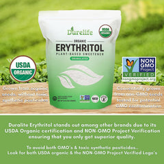 DureLife erythritol keto friendly sweetener in pantry