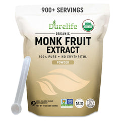 DureLife monk fruit bottle offers pure, zero-calorie sweetness for daily beverages and baking.