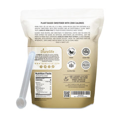 DureLife Organic label confirms USDA organic status and pure monk fruit.