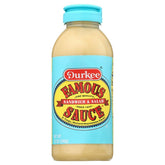 Durkee Famous Sauce bottle front view for tangy sandwich flavor