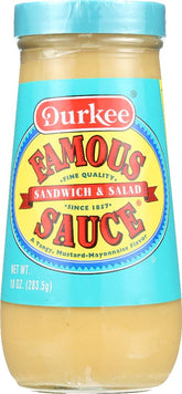 Durkee Famous Sauce 2-Pack bottle front view, ready for quick flavor on sandwiches.