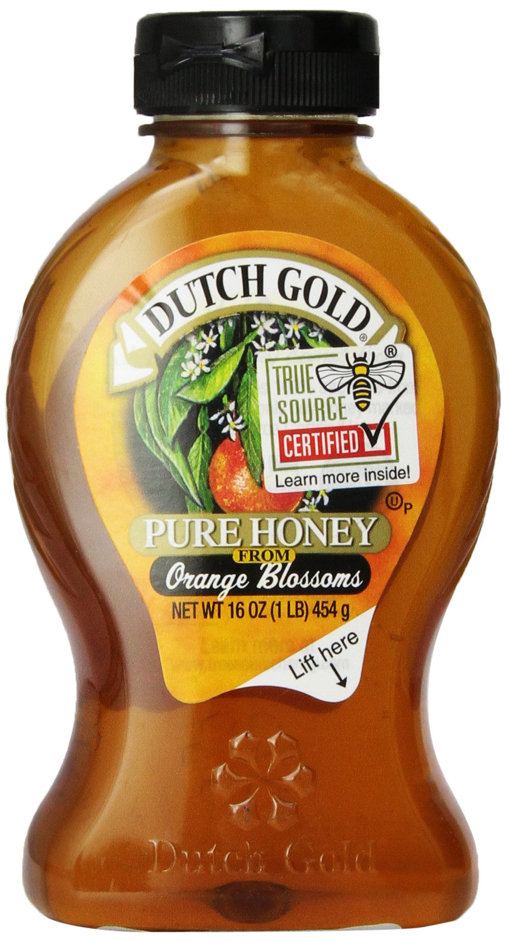 Dutch Gold Orange Blossom Honey jar, perfect for tea and toast.