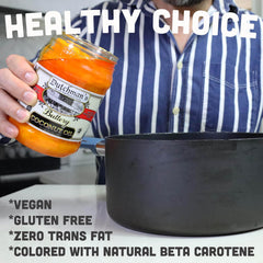 Dutchman’s Popcorn Coconut Oil beta carotene coloring for vibrant theater-style popcorn.