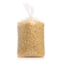 Dutchman's White Popcorn yields large fluffy snowflakes after popping.