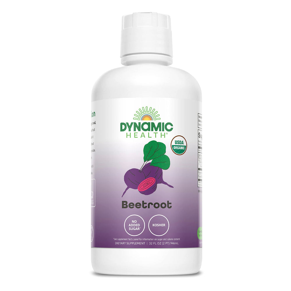 Dynamic Health Beetroot Juice Concentrate bottle, may support circulation