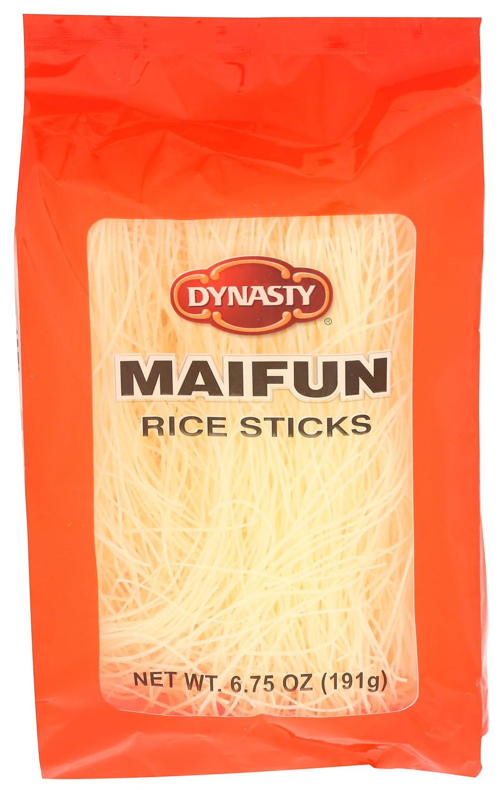 Dynasty Maifun rice sticks pack shot showing versatile noodles
