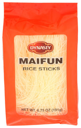Dynasty Maifun rice sticks pack shot showing versatile noodles