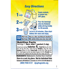 Dyspagiaide single packet opened for quick thickening of a 4-ounce drink