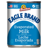 Eagle Brand evaporated milk can ready for desserts and sauces.