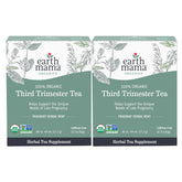 Earth Mama Organic Third Trimester Tea box front for late-pregnancy comfort.