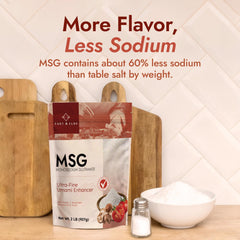 East and Else MSG added to soup bowl boosts natural flavors.