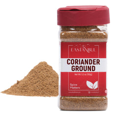 Eastanbul coriander ground bottle shows warm, inviting aroma for flavorful cooking.