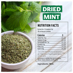 Close-up of Eastanbul dried mint texture for rich flavor in marinades