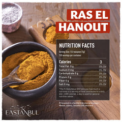 Eastanbul Ras El Hanout sealed bottle preserves bold North African flavors.